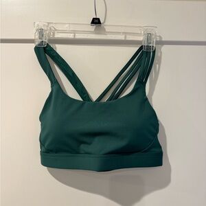 Athleta green Strappy Sports Bra